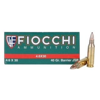 Fiocchi Exacta Match 4.6x30 H&K Ammunition 50 Rounds JSP 40 Grain