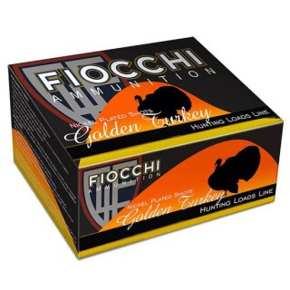 Fiocchi Golden Turkey 12 Gauge Ammunition 10 Rounds 3" #6 Shot 1-3/4oz Nickel Plated Lead 1325fps