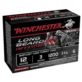 Winchester Long Beard XR 12 Gauge Ammunition 10 Rounds 3" #6 Lead 1.75oz