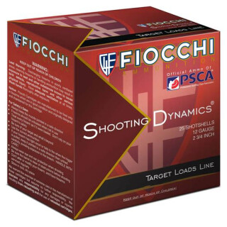 Fiocchi Shooting Dynamics Target Line "X" Dynamic 12 Gauge Ammunition 25 Rounds 2-3/4" #8 Shot 1-1/8oz Lead 1250fps