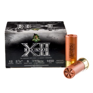 Hevi-XII 12 Gauge Shotshell 25 Rounds 2-3/4" #6 Tungsten Shot 1-1/8 Ounce