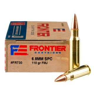 Hornady Frontier 6.8 SPC Ammunition 20 Rounds FMJ 110 Grains