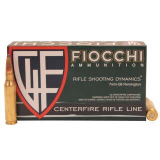 Fiocchi Shooting Dynamics 7mm-08 Remington Ammunition 20 Rounds InterLock SP 139 Grain