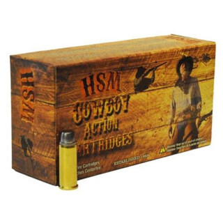 Hunting Shack HSM Cowboy Action Cartridges .38-40 Win Lead Round Nose Flat Point, 180 Grain, 930 fps, 50 Round Box