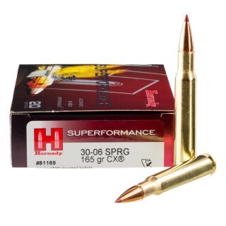 Hornady Superformance .30-06 Springfield Ammunition 20 Rounds CX 165 Grains