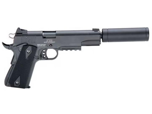 ATI GSG 1911 22 LR - 5" Threaded Barrel - Includes Faux Suppressor - Black - 10 Round