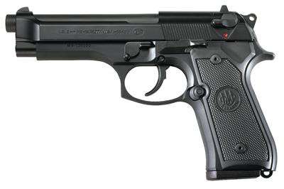 Beretta Model 92 M9 Commercial 9mm 4.9 Inch Barrel Bruniton Finish Two Dot Sights Plastic Grips 15 Round