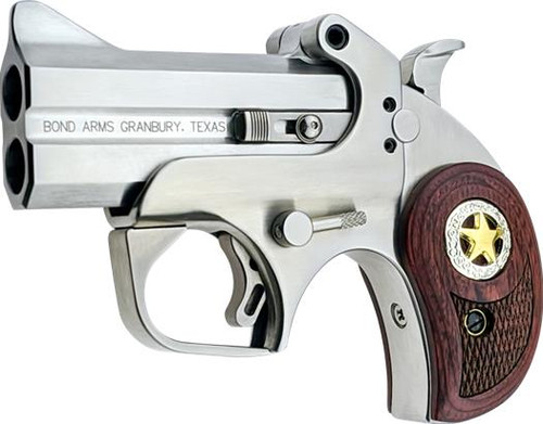 Bond Arms Rustic Defender 45 Long Colt / 410 Gauge - 3" Barrel - Stainless Steel / Rosewood - 2 Round