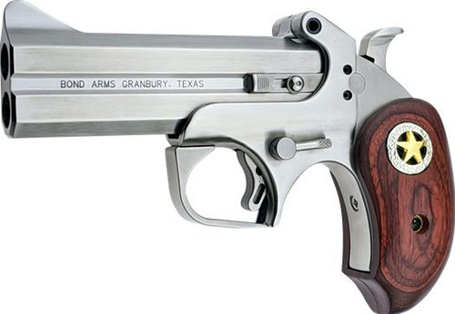 Bond Arms Rustic Ranger 45 Long Colt / 410 Gauge - 4.25" Barrel - Stainless Steel / Rosewood - 2 Round