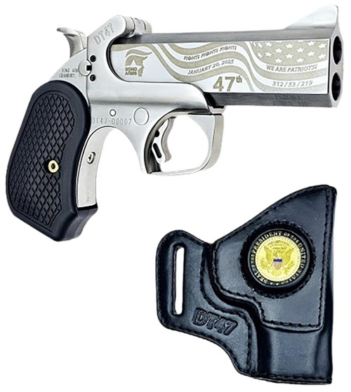 Bond Arms Trump 47th President 45 Colt / 410 Gauge - 4.25" Barrels - Holster Included - Stainless - 2 Round
