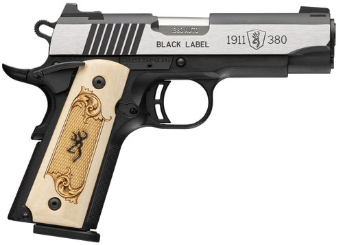 Browning 1911-380 Black Label Medallion 380 ACP - 3.625" Barrel - Maple / Black - 8 Round