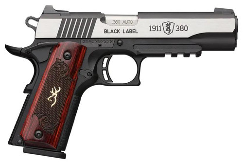 Browning 1911 Black Label Medallion Pro 380 ACP - 4.25" Barrel - Wood / Black - 8 Round