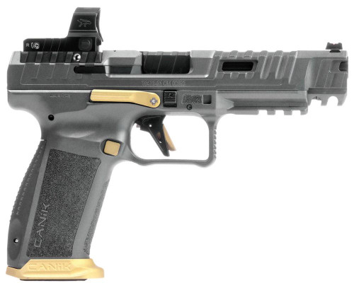 Canik SFX Rival 9mm - Canik M02 Red Dot - 18 Round -  Gray / Gold
