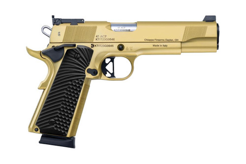 Charles Daly 1911 Empire Grade 45 ACP - 5" Barrel - Gold / Black - 8 Round