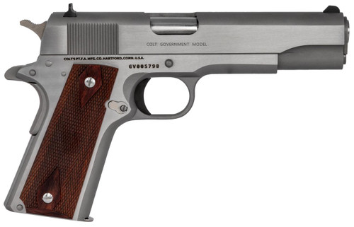 Colt 1911 Classic 45 ACP - 5" Barrel - Rosewood / Stainless - 7 Round