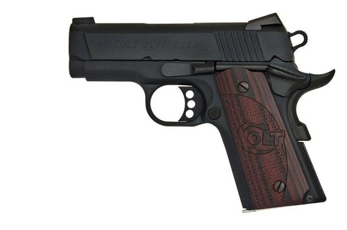 Colt Defender 9mm - 3" Barrel - Black / Cherry Wood - 7 Round