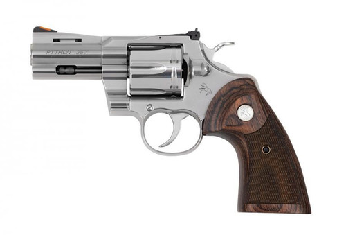 Colt Python 357 Magnum - 3" Barrel - Stainless Steel / Walnut - 6 Shot