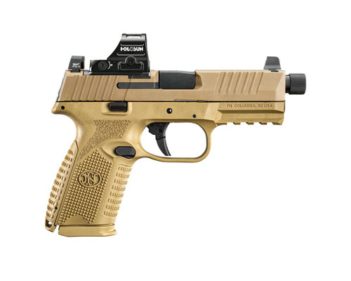 FN America 509MT 9mm - Threaded Barrel - Holosun 407C Red Dot - FDE - 15 Round