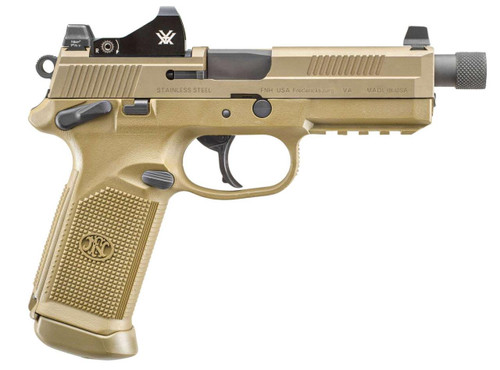 FN America FNX Tactical 45 ACP - Vortex Viper - Threaded Barrel - FDE - 15 Round