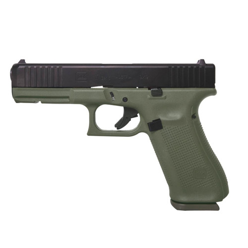 Glock 17 Gen 5 9mm - 4.49" Barrel - Battlefield Green - 17 Round