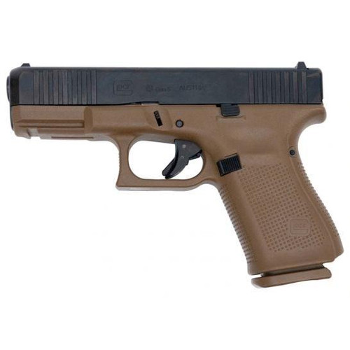 Glock 19 Gen 5 9mm - 4" Barrel - FDE / Black - 15 Round