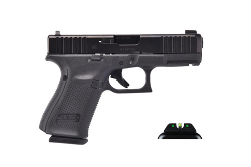 Glock 19 Gen 5 9mm - Ameriglo Agent Night Sights - Black - 15 Round