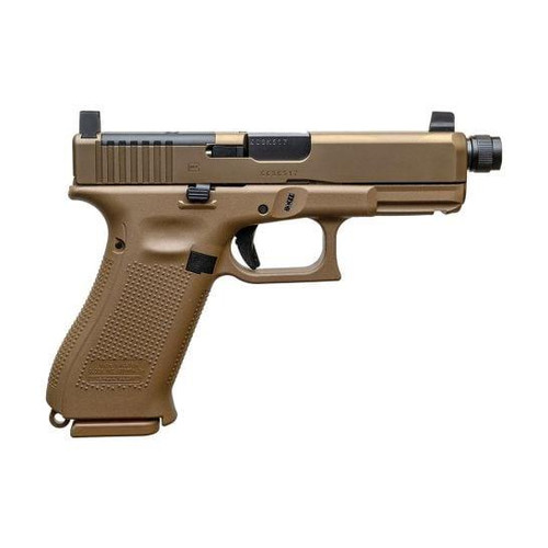 Glock 19X MOS 9mm - 4.52" Threaded Barrel - Coyote - 17 Round