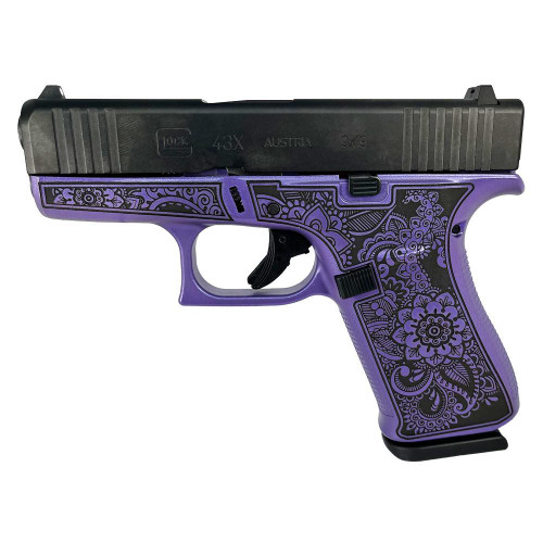 Glock 43X 9mm - Mandala / Purple Pearl - 10 Round