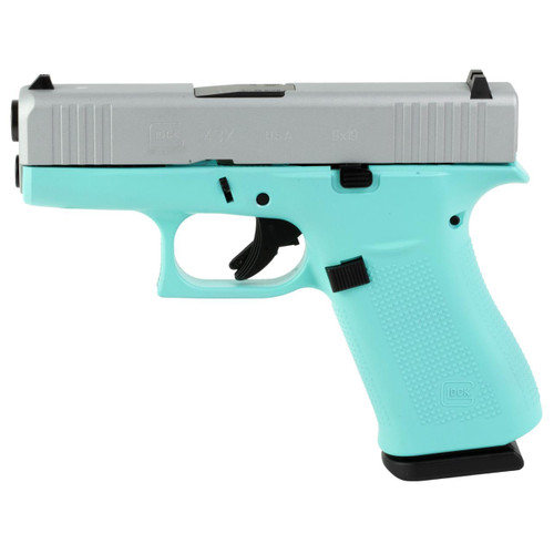 Glock 43X 9mm - Robins Egg / Silver - 10 Round