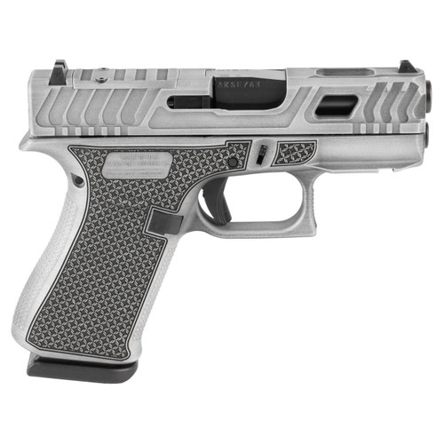 Glock 43X Hoth 9mm - 3.41" Barrel - Slide Serrations / Stippled Grip - Grey Cerakote - 10 Round
