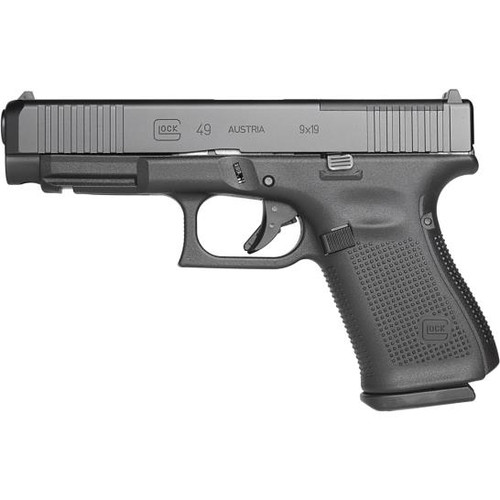 Glock 49 MOS 9mm - 4.49" Barrel - Optics Ready - Black - 15 Round