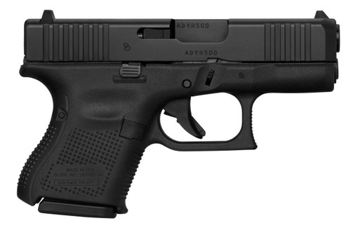Glock G26 Gen 5 9mm - Front Serrations - Made in USA - Black - 10 Round