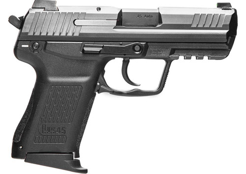 H&K HK45 Compact V7 LEM 45 ACP - 3.94" Barrel - Night Sights - Black - 8 Round