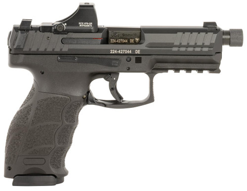H&K VP9 Tactical 9mm - Holosun SCS Super Green - 4.7" Threaded Barrel - Black - 17 Round