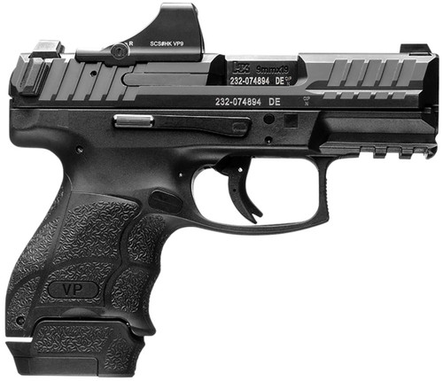 H&K VP9SK 9mm - Holosun SCS - 3.39" Barrel - Black - 15 Round