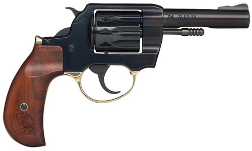 Henry Golden Boy Revolver 22 LR - 4" Barrel - Blued / Wood Grips - 10 Round