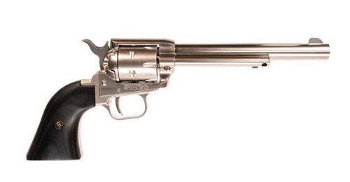 Heritage Rough Rider 22 LR - 6.5" Barrel - Nickel / Black - 6 Shot