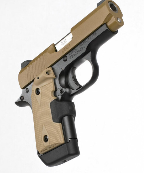 Kimber Micro 9 Desert Tan (LG) 9mm - Laser Grip - 6 Round
