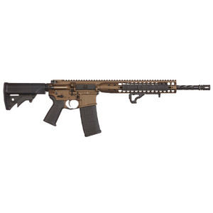 LWRC Direct Impingement Rifle | Rifle | 16.1” Barrel | 5.56 NATO / .223 Rem | 10 Rounds | Burnt Bronze | ICDIR5BB16CAC