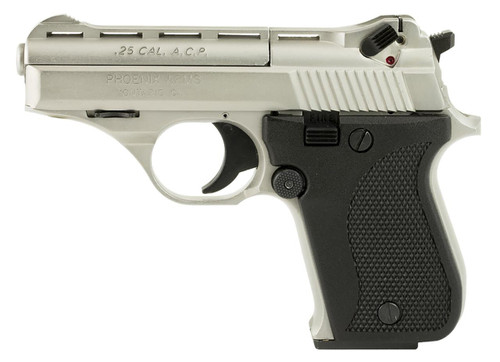 Phoenix Arms HP 25 ACP - 3" Barrel - Nickel / Black - 10 Round