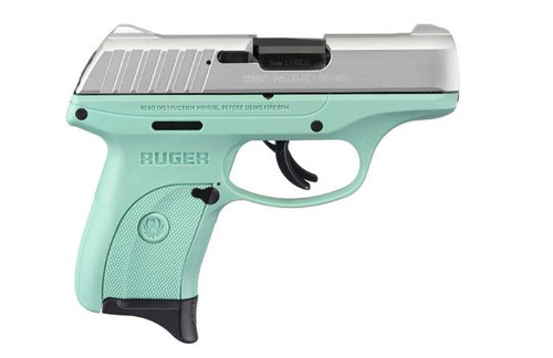 Ruger EC9s 9mm - Turquoise / Aluminum Cerakote - 7 Round