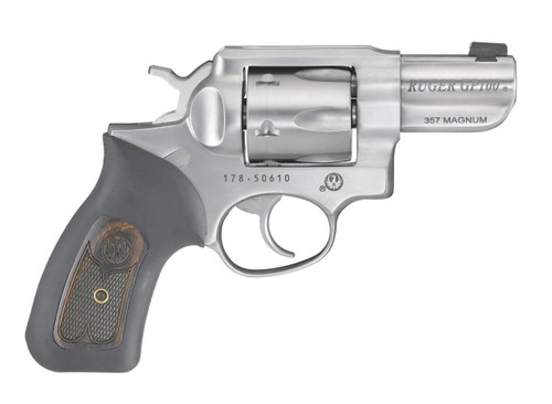 Ruger GP100 357 Magnum - 2.5" Barrel - Stainless / Black - 5 Shot