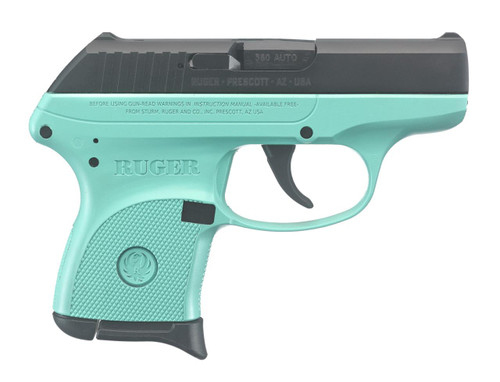 Ruger LCP 380 ACP - Turquoise / Black - 6 Round