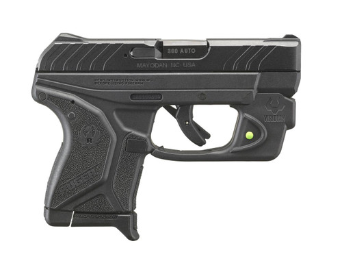 Ruger LCP II 380 ACP - Viridian E-Series Green Laser - Black - 6 Round