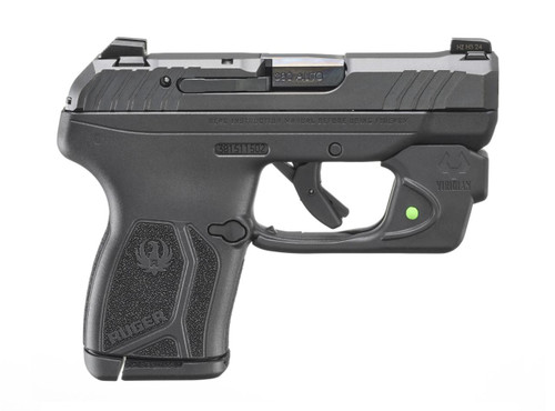 Ruger LCP Max 380 ACP - 2.8" Barrel - Includes Viridian Green Laser - Black - 10 Round