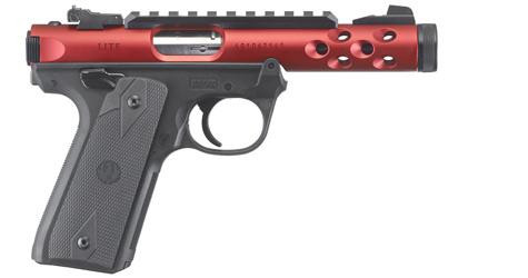 Ruger Mark IV 22/45 Lite 22 LR - Threaded Barrel - Red / Black - 10 Round