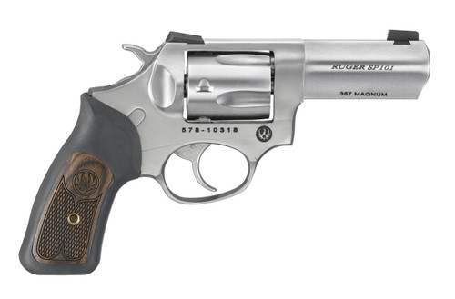 Ruger SP101 357 Magnum - 3" Barrel - Wood / Stainless - 5 Shot