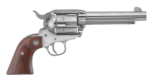 Ruger Vaquero 45 Colt - 5.5" Barrel - Hardwood / Stainless - 6 Round