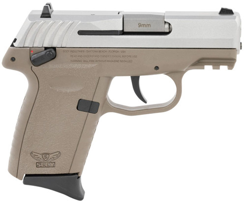 SCCY CPX-1 Gen 3 9mm - 3.1" Barrel - FDE / Stainless - 10 Round