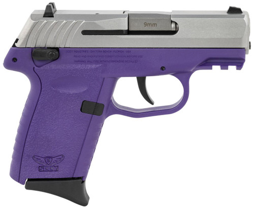 SCCY CPX-1 Gen 3 9mm - 3.1" Barrel - Purple / Stainless - 10 Round